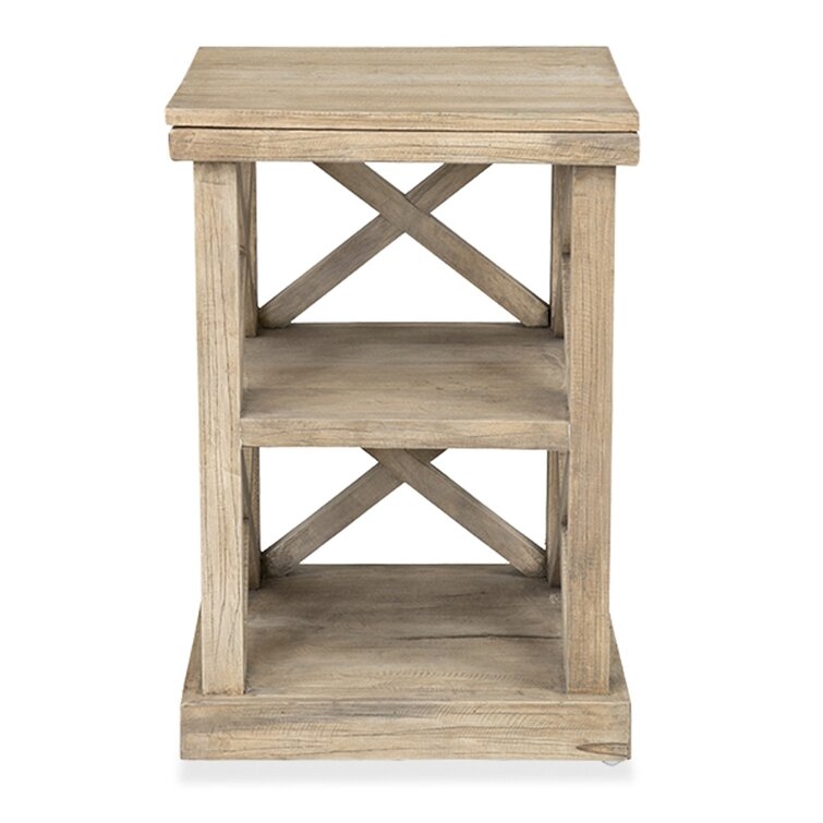 Haralson Solid Wood End Table with Storage - Image 0