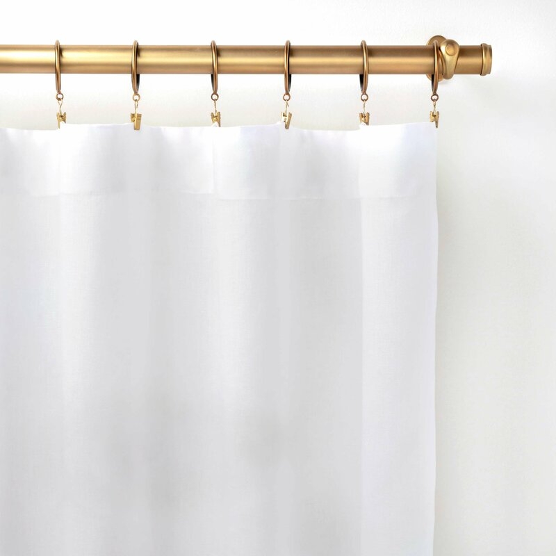 Lush 100% Linen Solid Color Semi-Sheer Single Curtain Panel  Lush 100% Linen Solid Color Semi-Sheer Single Curtain Panel  Lush 100% Linen Solid Color Semi-Sheer Single Curtain Panel Lush 100% Linen Solid Color Semi-Sheer Single Curtain Panel - Image 1