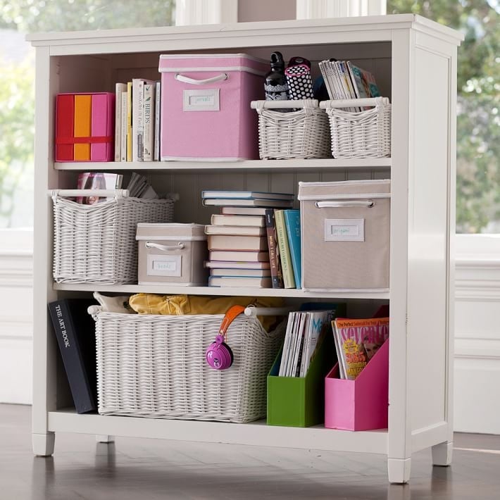 Beadboard Wide Bookcase, Simply White - Image 2