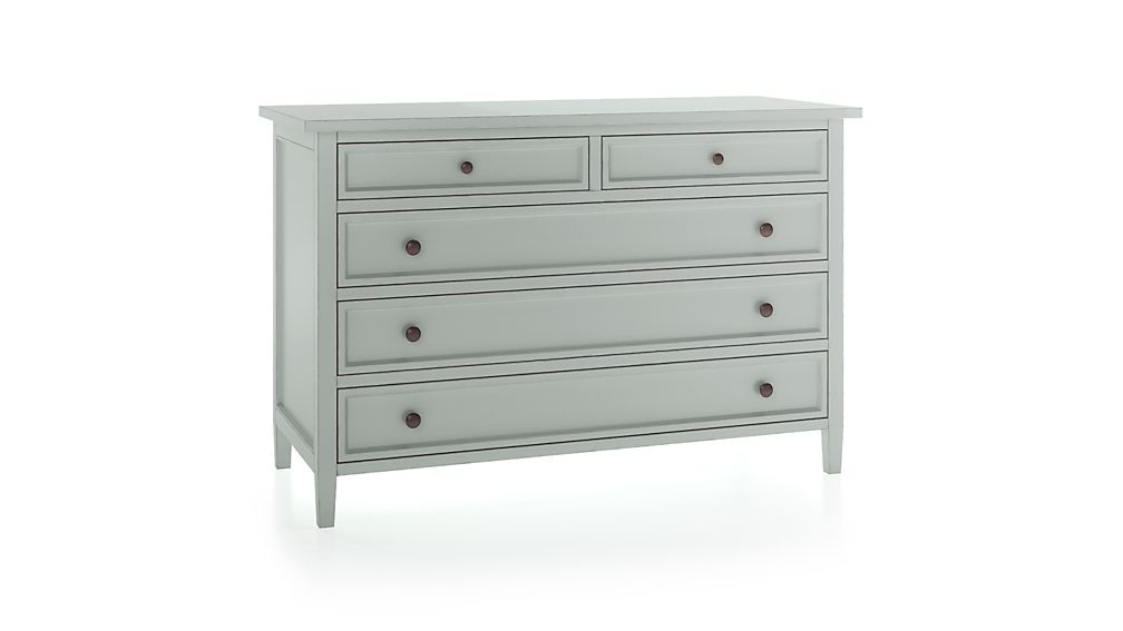 Harbor Blue Grey 5-Drawer Dresser - Image 4