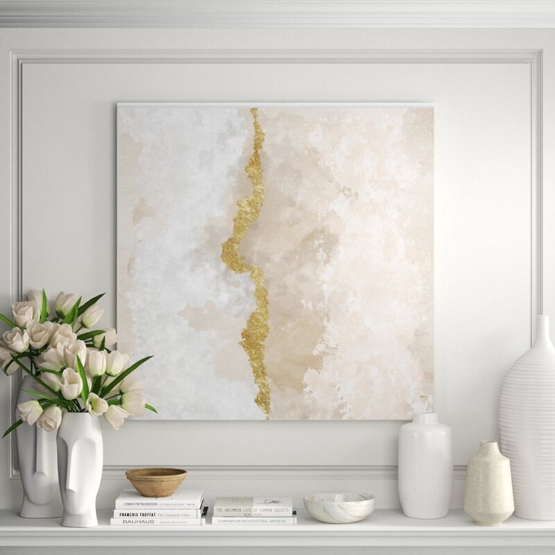 JBass Grand Gallery Collection Gold Clouds - Painting on Canvas - Image 1