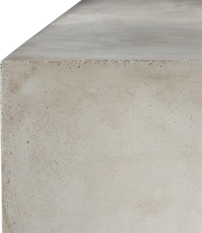 Matter Grey Cement Square Coffee Table - Image 3