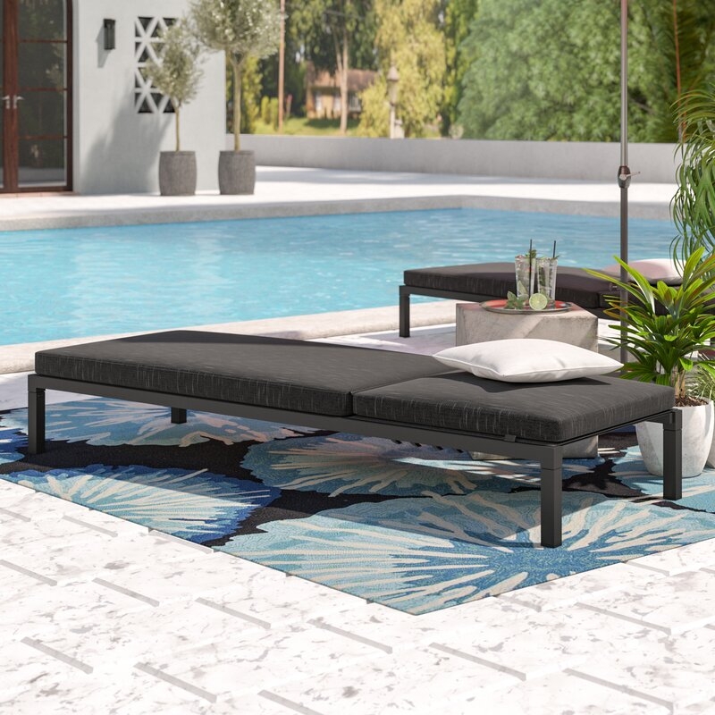 Mirando Sun Reclining Chaise Lounger Set with Cushions (Set of 2) - Image 4