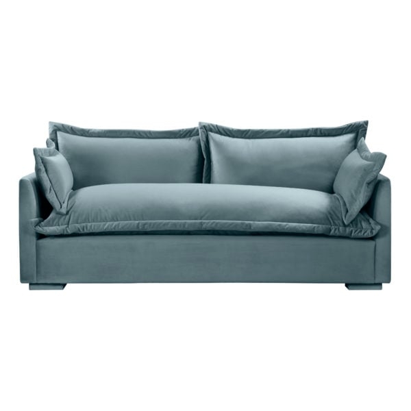 Freya Bluestone Velvet Sofa - Image 0