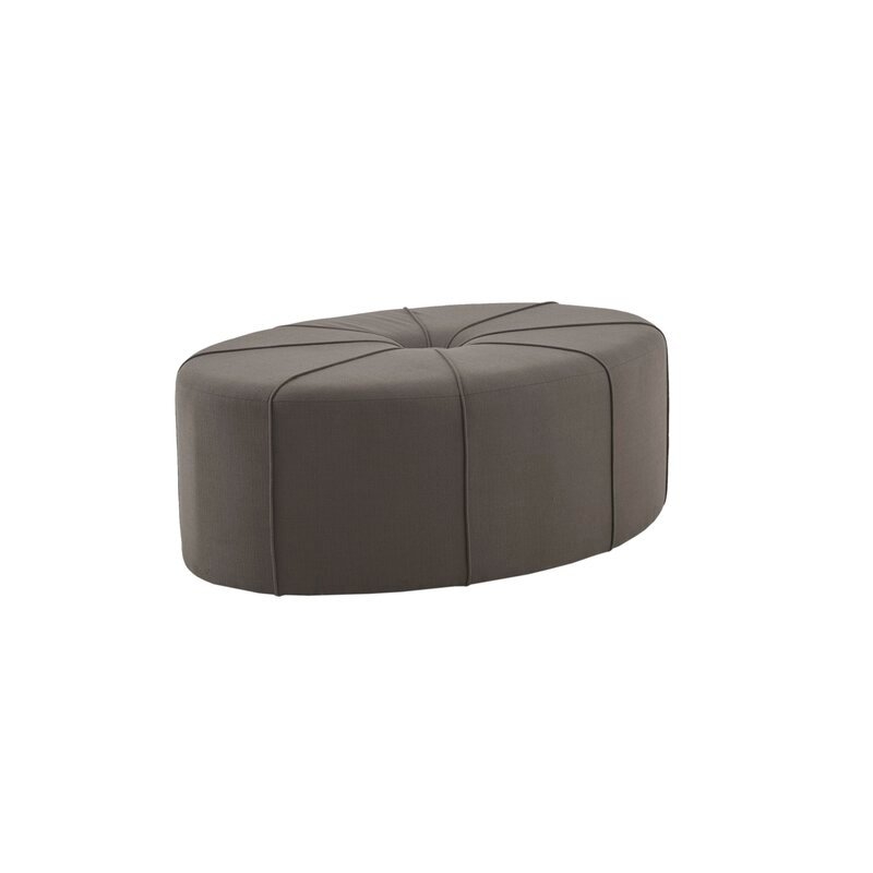 Christopher 48.5" Wide Tufted Oval Cocktail Ottoman - Image 2