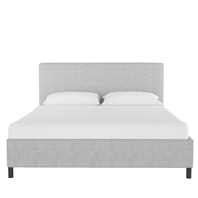 Keating Upholstered Platform Bed - Pumice - Queen - Image 4