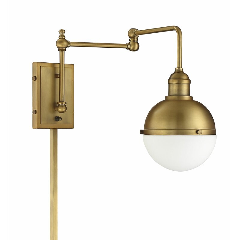 Gillenwater 1-Light Swing Arm Lamp - Brass - Image 0