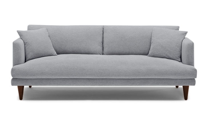 Gray Lewis Mid Century Modern Sofa - Essence Ash - Mocha - Cylinder Legs (Quick Ship) - Image 0
