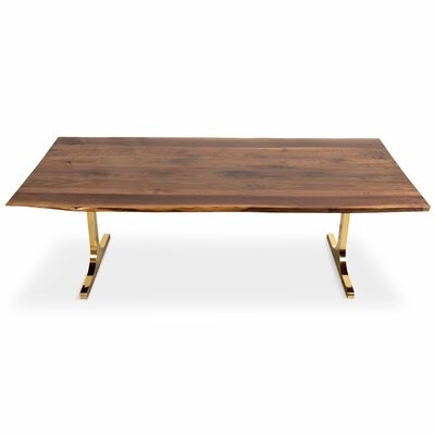 LIVE EDGE OILED SLAB SOLID WOOD DINING TABLE - Image 1