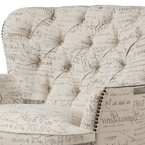 Stamm Script Upholstered Armchair - Image 2