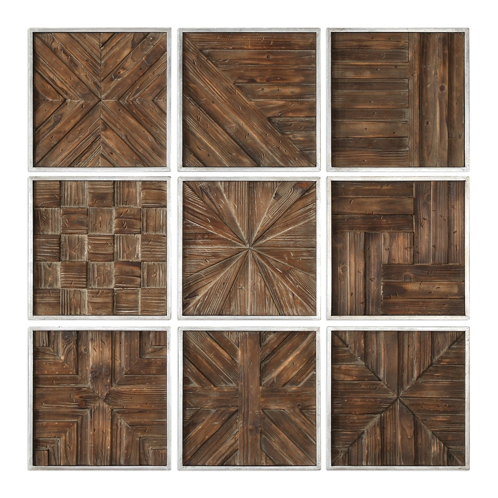Bryndle Squares Metal Wall Decor S/9 - Image 0