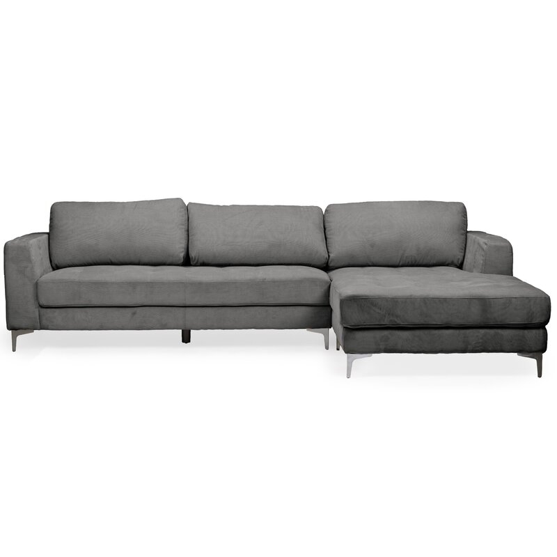 Baxton Studio Right Hand Facing Sectional See More from Orren Ellis Shop - Image 1