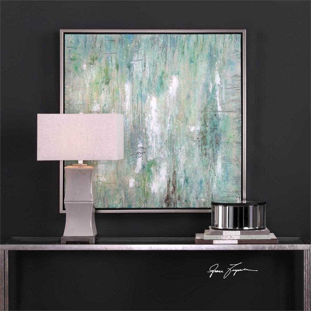 Flowing Along 42 W X 42 H Textured Artwork - Image 0
