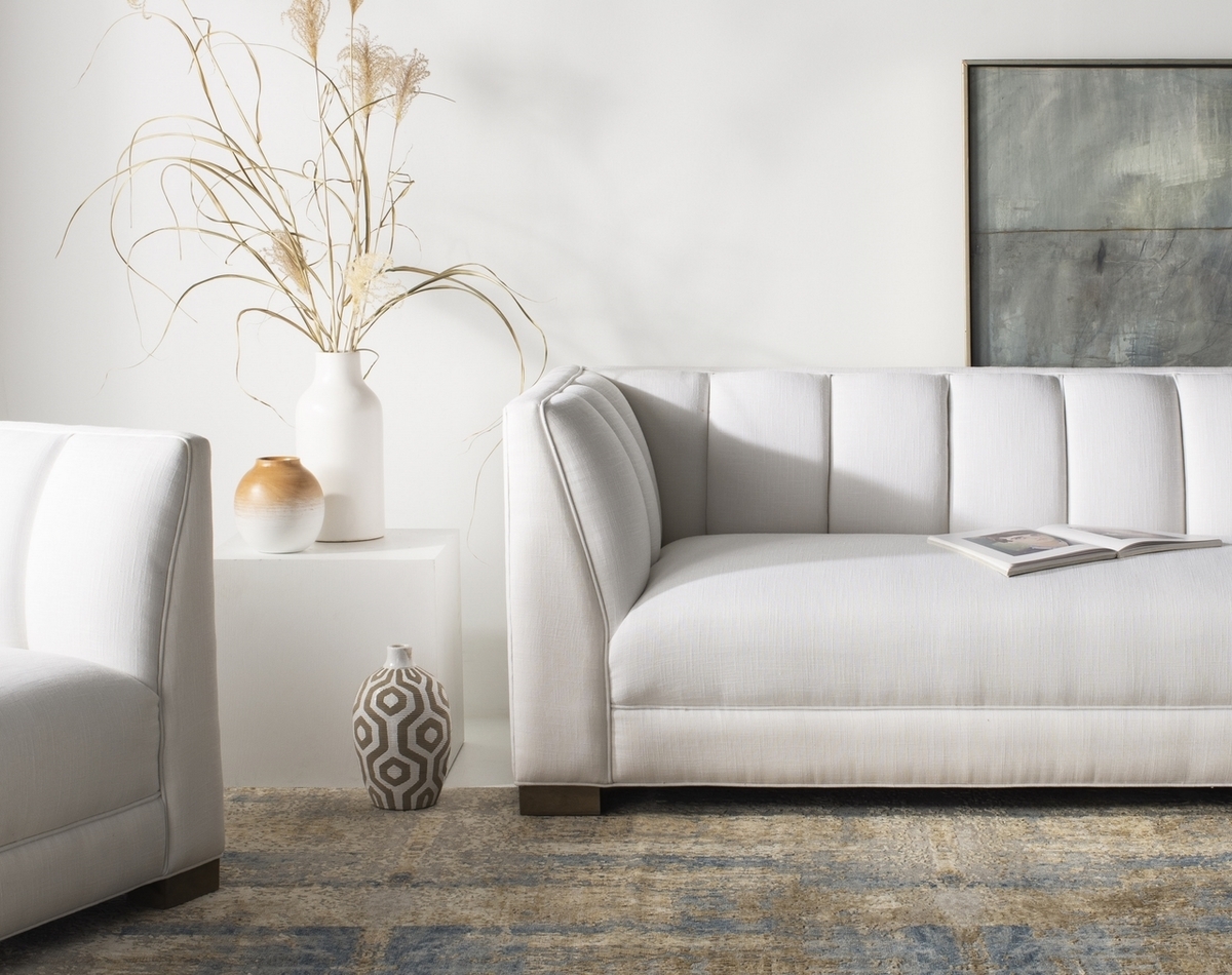 Natadola Linen Blend Sofa, White - Image 5