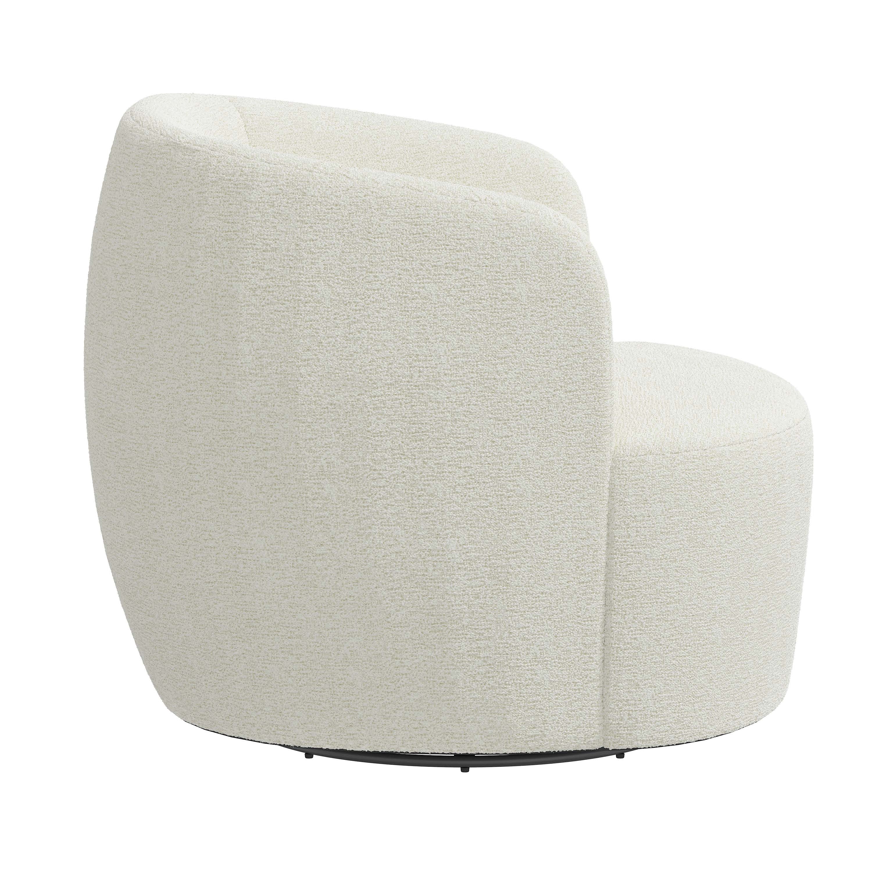 Hannah Swivel Chair - Cream - Image 2