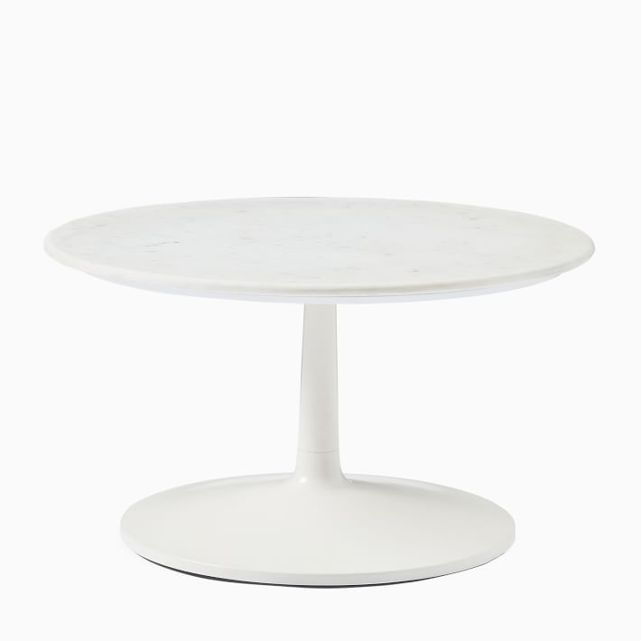 Liv Coffee Table - White Marble - Image 0