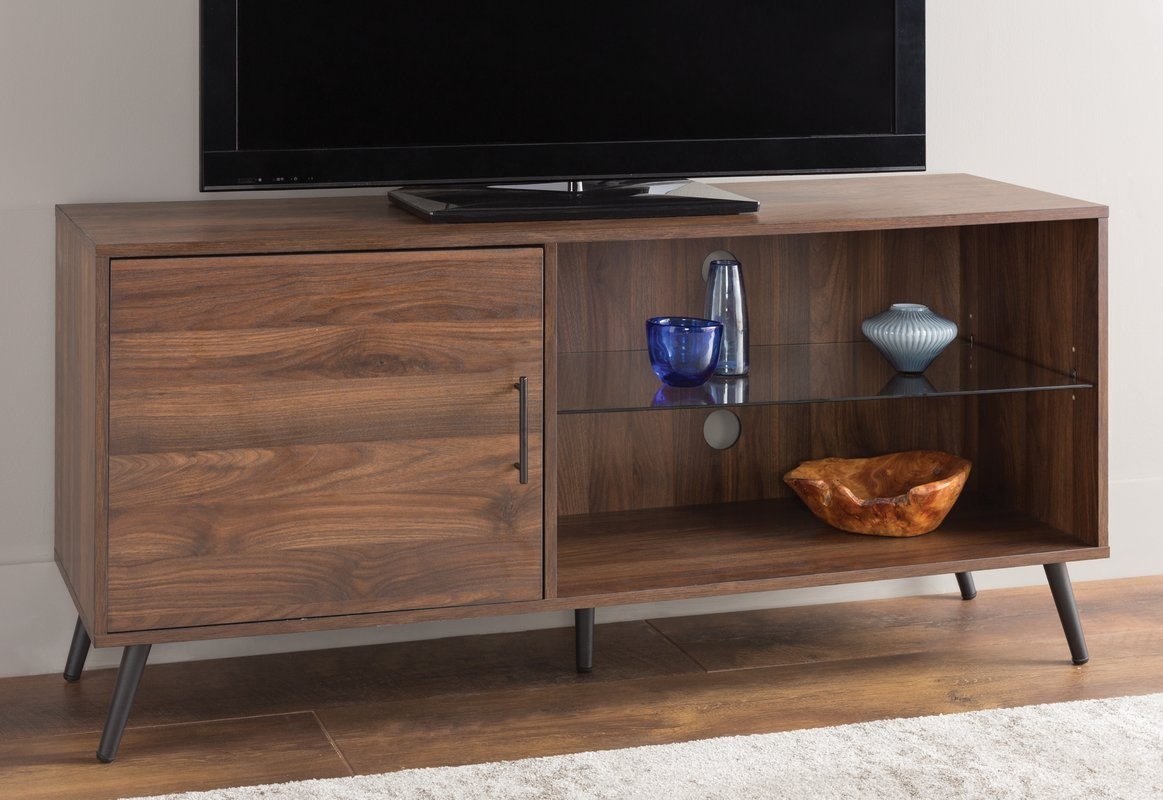 Meade TV Stand for TVs up to 55"- Dark walnut - Image 0