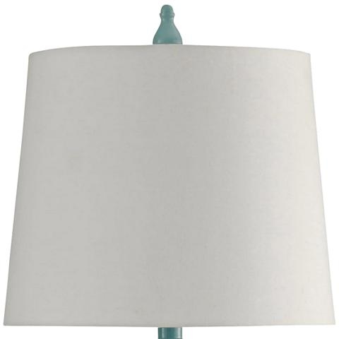 Vega Blue Table Lamp with Hardback Shade - Style # 36H19 - Image 2