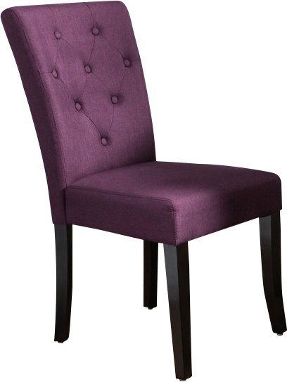 Keiper Upholstered Dining Chair, set of 2 - deep purple - Image 0