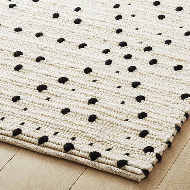 Orville black dot rug 8'x10' - Image 1