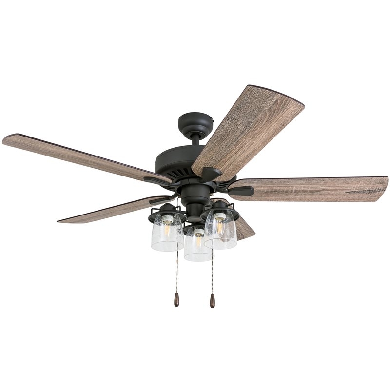 52" Sudie 5 Blade LED Ceiling Fan - with remote - Image 0