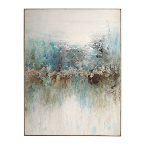 Mountain Top, Hand Painted Canvas - Image 0