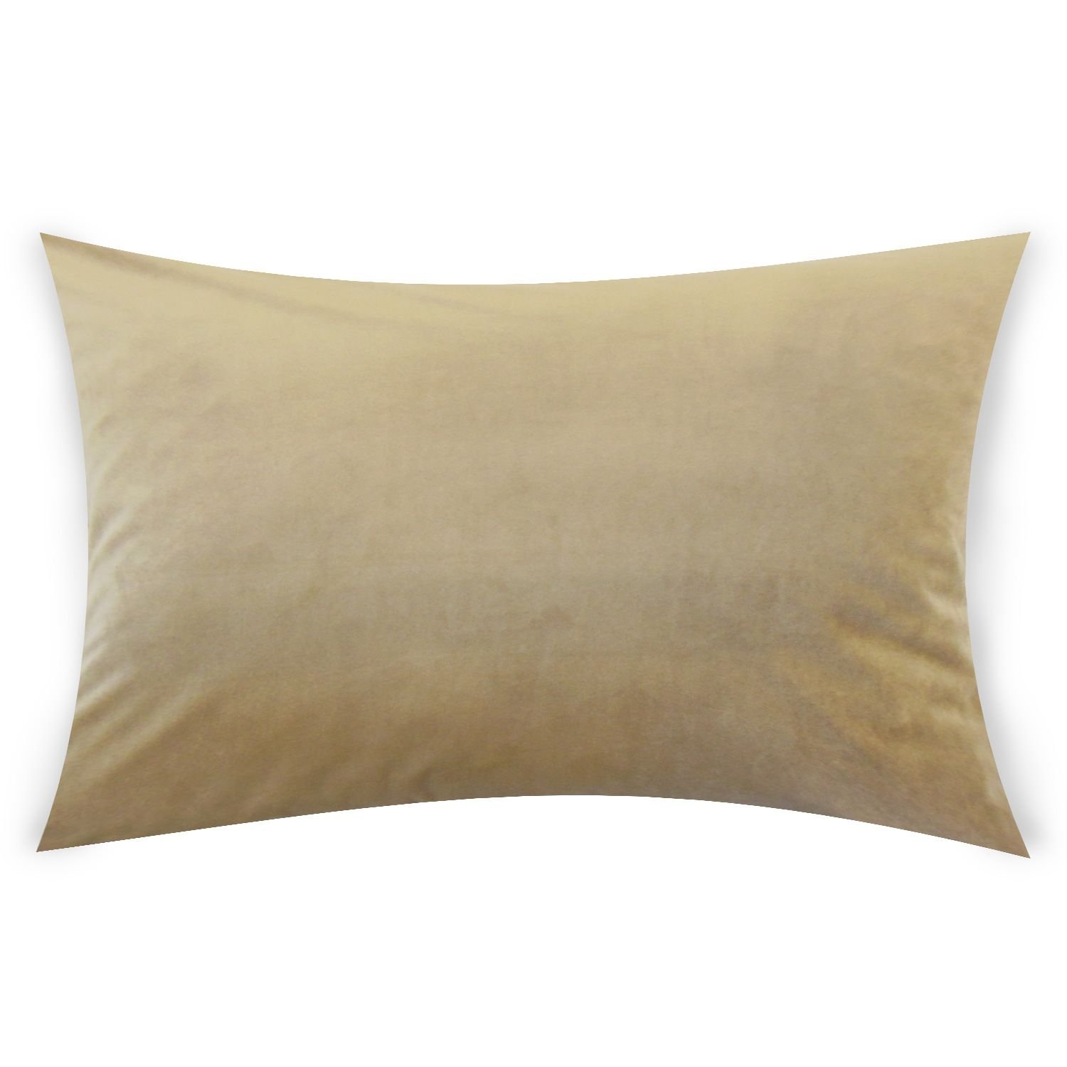 Classic Velvet Lumbar Pillow, Latte, 18" x 12" - Image 0