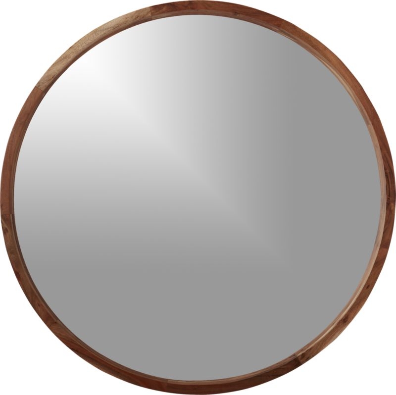 acacia wood 40" mirror - Image 7