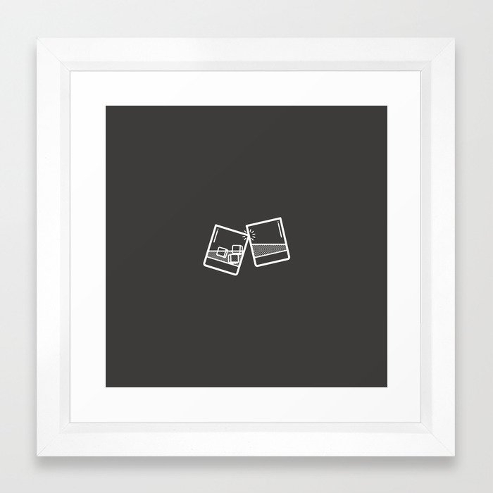 Cheers Framed Art Print, 12x12, white vector frame - Image 0