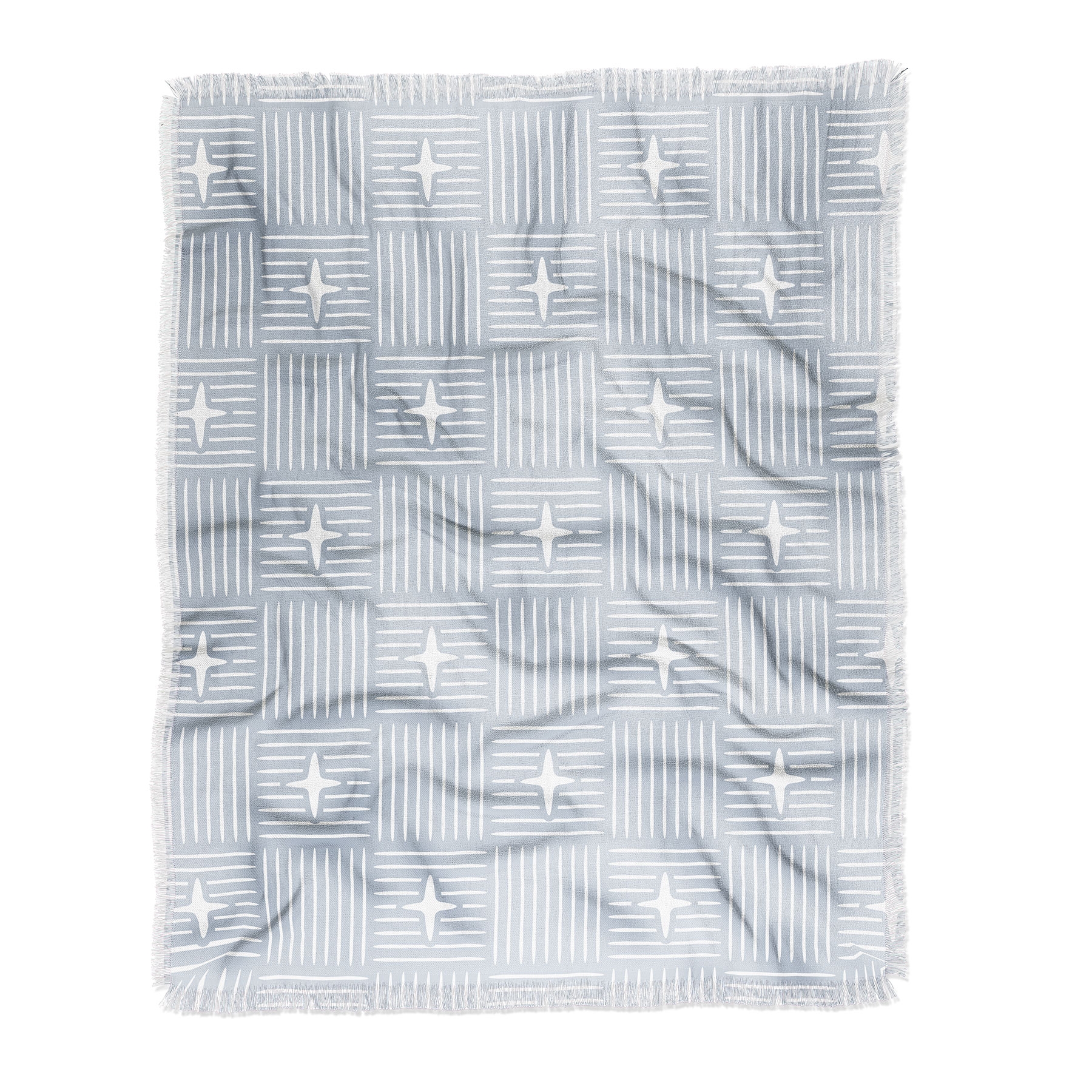 Nordic Winter Blue by Little Arrow Design Co - Woven Throw Blanket 60" x 50" - Image 0