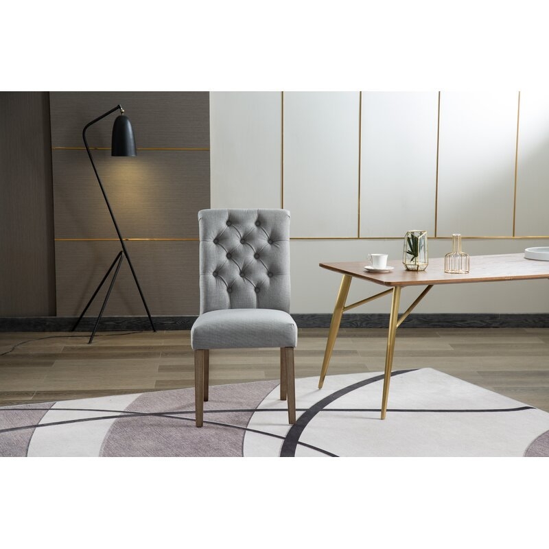 Burnard Upholstered Dining Chair - Tan - Image 1