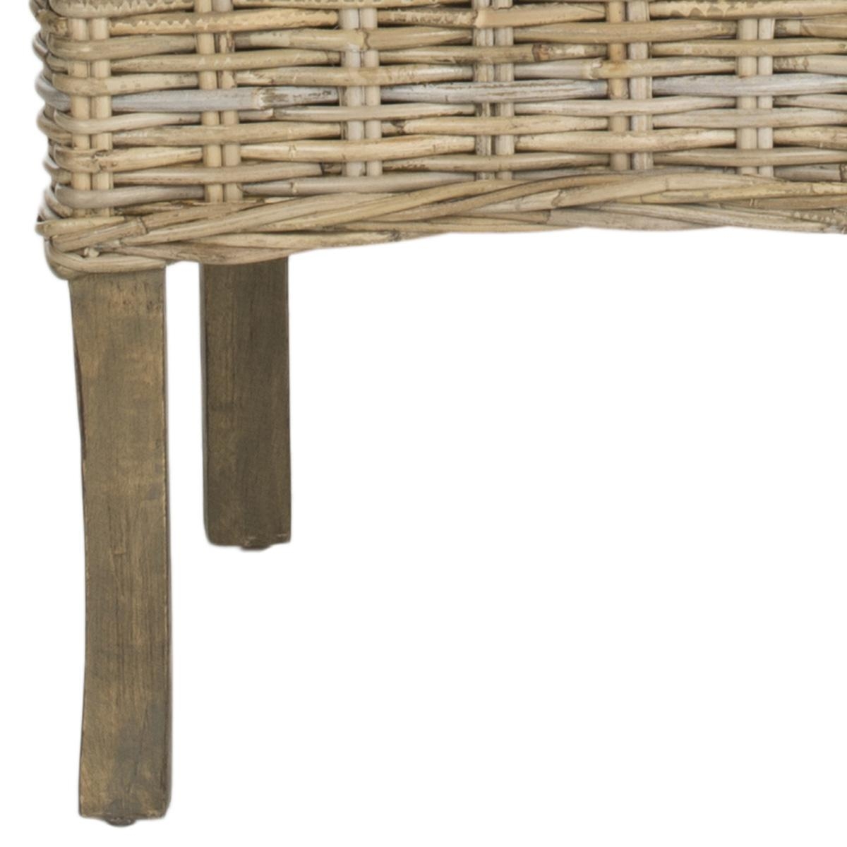 Quaker 19''H Rattan Side Chair - Natural Unfinished - Safavieh - Image 3