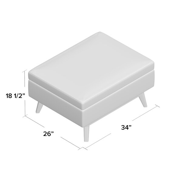 Musgrave 34.1" Rectangle Storage Ottoman - Image 3