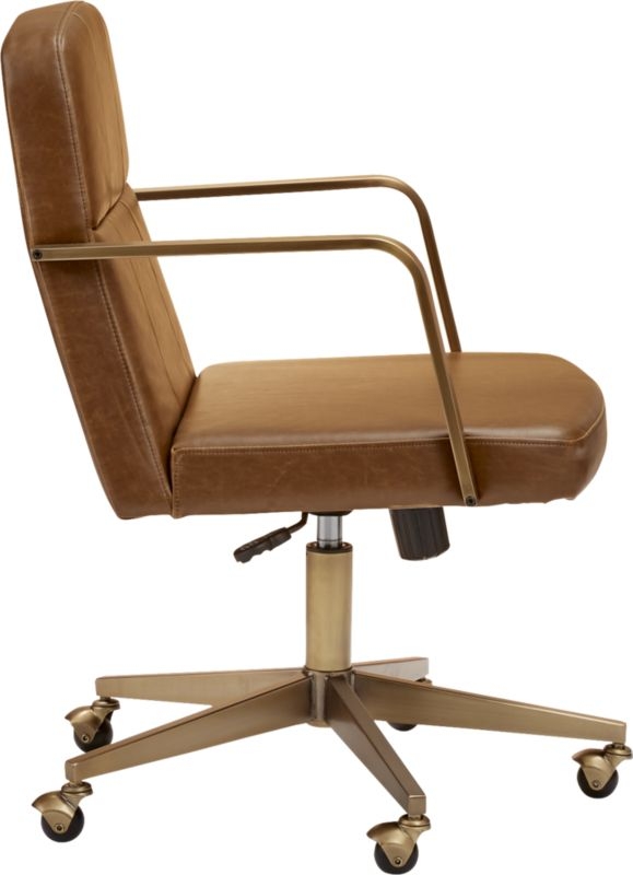 Draper Faux Leather Office Chair - Image 4