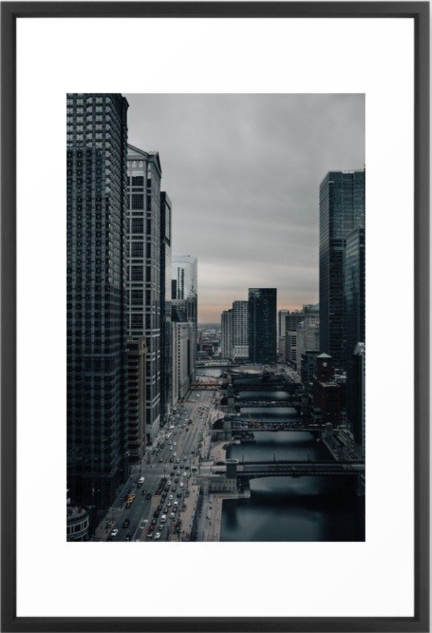 Chicago Riverwalk Framed Art Print - Image 0