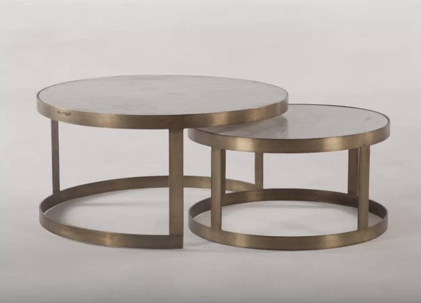 Home Trends & Design Michelangelo Frame 2 Nesting Coffee Table - Image 0