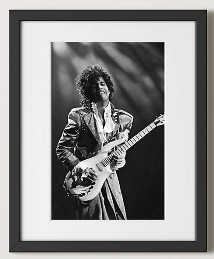 'Prince In Detroit' Photographic Print in Black Frame 17.5"x21.5" - Image 0