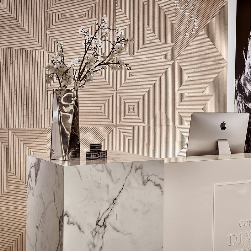 Vertex 24" x 24" Solid Wood Wall Paneling in Satin Tan - Image 0