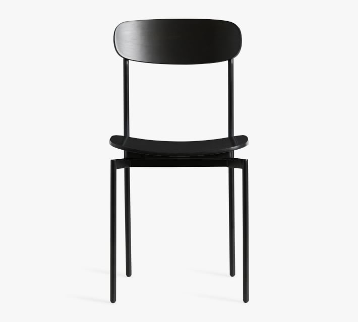 Wyatt Wood Dining Chair, Black - Image 5