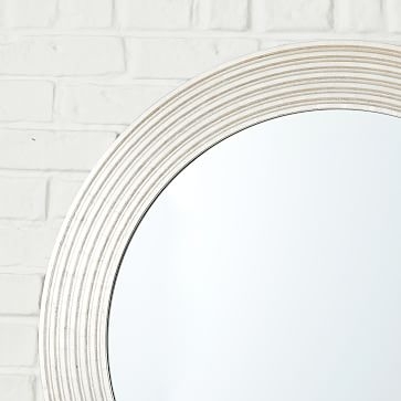 Round Bangles Mirrors - Large - Metallic Silver - Image 3