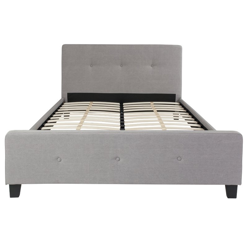 Konen Tufted Upholstered Platform Bed - Queen - Image 0