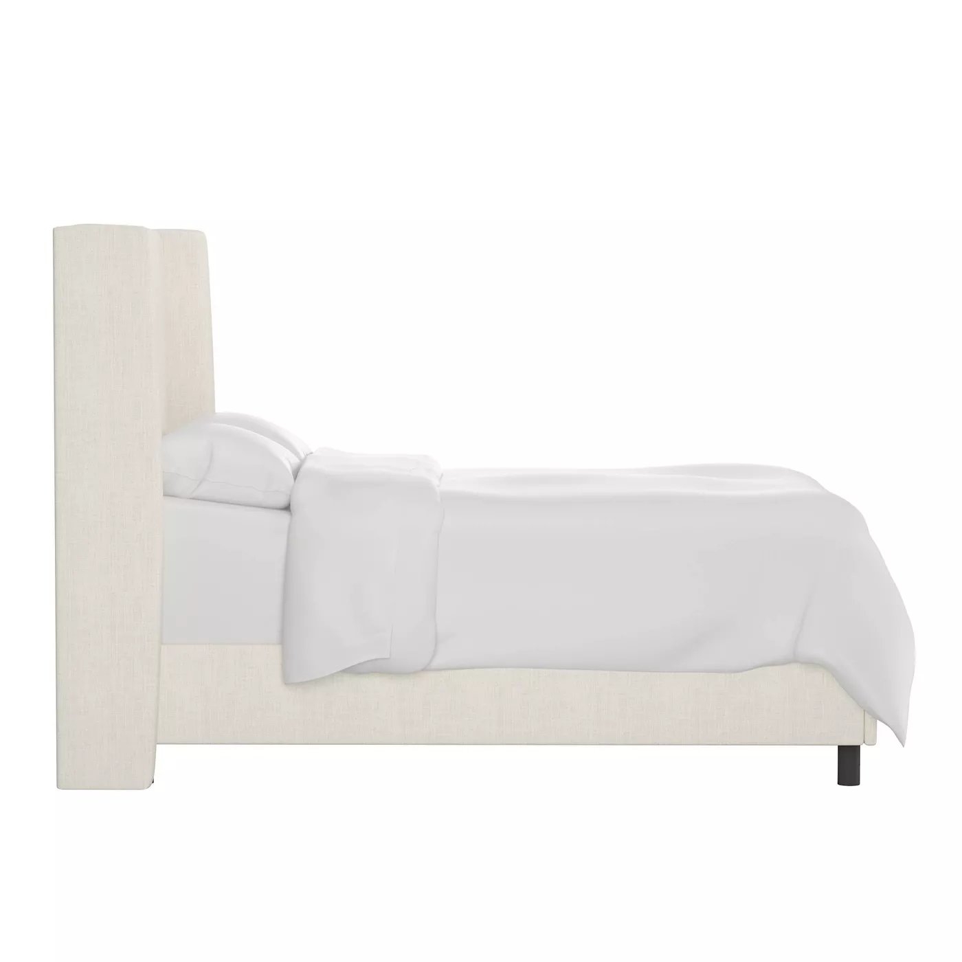 Amera Upholstered Low Profile Standard Bed Queen size - Image 1