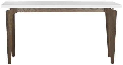 Josef Console Table - White/Dark Brown - Arlo Home - Image 0