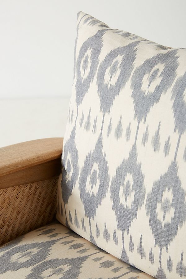 Washed Ikat Cane Chair - Image 6