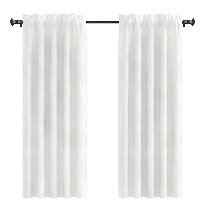 Capra Drapery Solid Curtain Panels -  96", set of 2 - Image 0