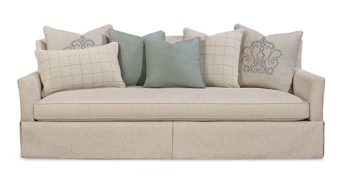 Palm Harbor Upholstered Skirted Sofa - Image 0
