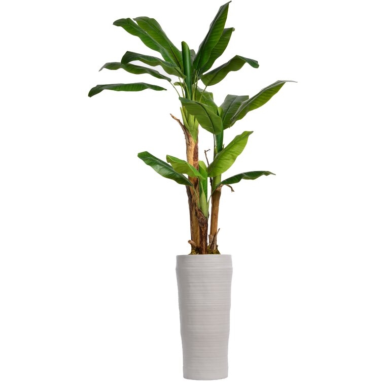 60" Artificial Banana Leaf Tree in Planter - Image 1