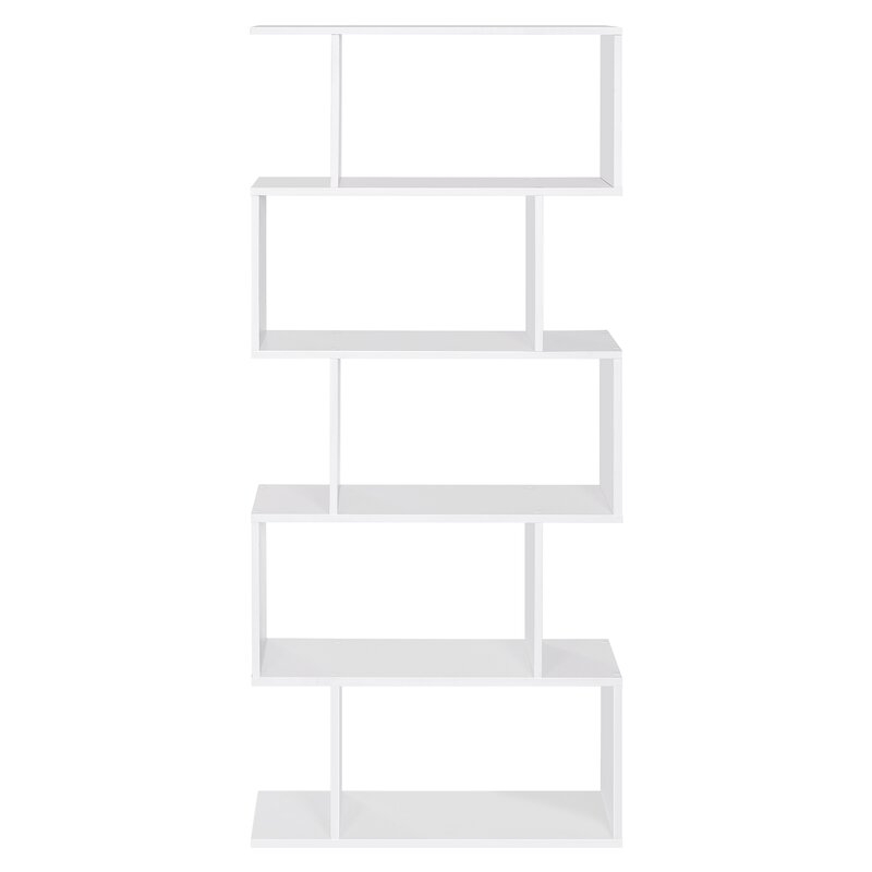 Clarklake 62.6'' H x 27.5'' W Geometric Bookcase - Image 3