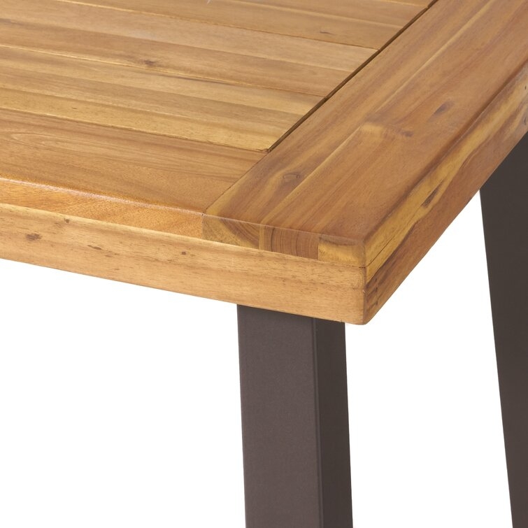 Isidore Folding Wooden Dining Table - Image 1