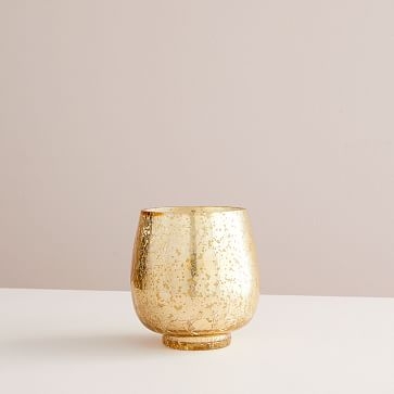 Crackle Jar Scented Candle, Gold, Small - Image 0